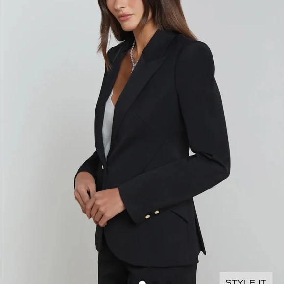 Brand new Chamberlain blazer black with gold buttons. L’AGENCE. Size 6 - Picture 5 of 9